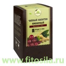 Имбирный чай с брусникой 20шт*1,5 гр  Алтайская чайная компания